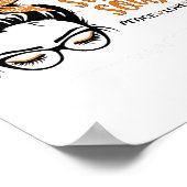 Rsdcrps Warrier Awareness Support Squad Messy Bun Poster (Ecke)