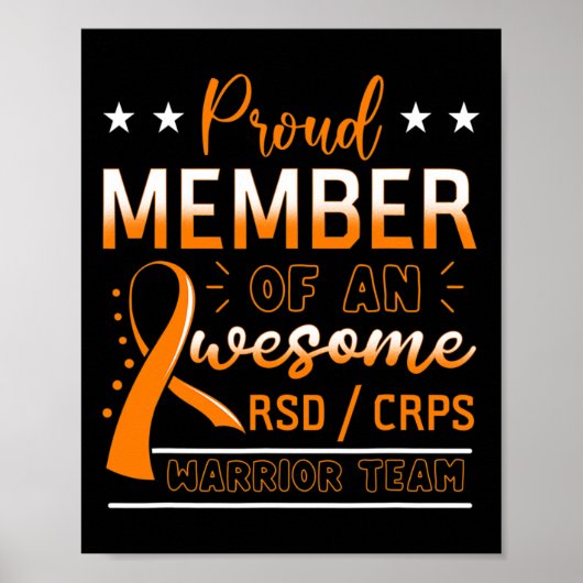 RSDCRPS Warriorteam Orange Komplexe regionale Schm Poster (Vorne)