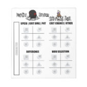 RSG Finity Mod Pad Notizblock (Vorderseite)