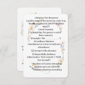 RSPV-Karte Runden Ecke Wasserfarben Blumenmuster (Vorne/Hinten)