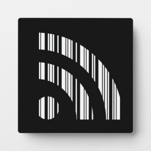 RSS-FEED-BAR-CODE-Logo Barcode-Musterdesign Fotoplatte