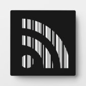 RSS GEFÜTTERT BAR CODE Logo Barcode Muster Design Fotoplatte (Vorderseite)
