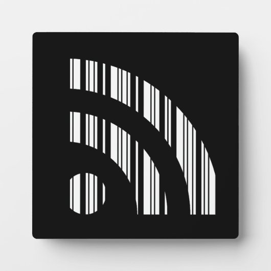 RSS GEFÜTTERT BAR CODE Logo Barcode Muster Design Fotoplatte (Vorderseite)