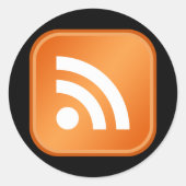 RSS-Stickers Runder Aufkleber (Vorderseite)