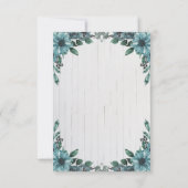 Rstic Bontantan simple RSVP Card Karte (Rückseite)