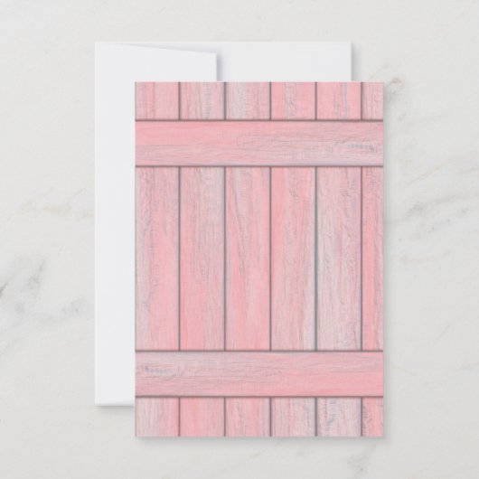 Rstic Pink Wood Lila Glitzer Bright Bulb Light RSVP Karte (Rückseite)