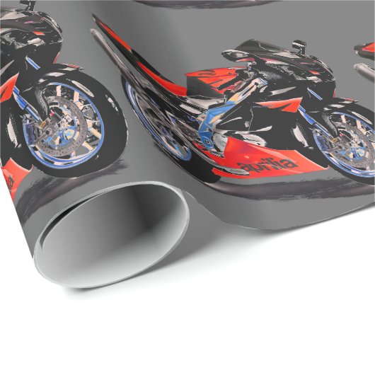RSV MILLE SUPERBIKE. GESCHENKPAPIER (Rolleneckpunkt)