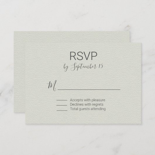 RSVP (Vorne/Hinten)