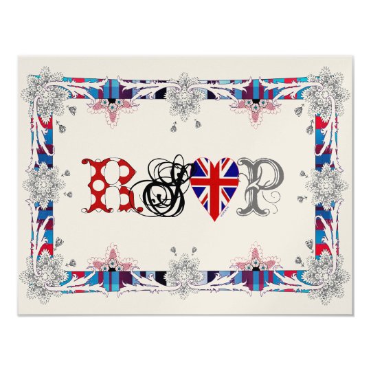 RSVP 10,8 X 14 CM EINLADUNGSKARTE