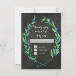 RSVP 4 Square Wreath Olive Leaf Branch Chalkboard