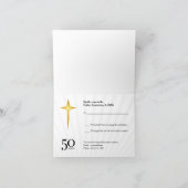 RSVP 50 Year Church Anniversary Einladung (Innenseite)