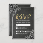 RSVP-Antwort auf die Blumen-Hochzeitskartentouren RSVP Karte (Vorne/Hinten)