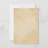 RSVP-Antwort für mittelalterliche Illuminationen RSVP Karte (Rückseite)