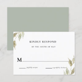 RSVP-Antwort zum klassischen Rosa-Blumenzwiebeln Einladung