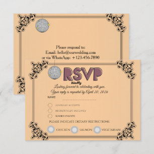 RSVP-Antwortkarte Bestätigen Sie die Teilnahme & RSVP Karte
