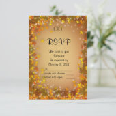 RSVP-Antwortkarte für Herbst RSVP Karte (Stehend Vorderseite)