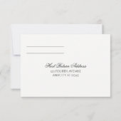 RSVP-Antwortkarte für Hochzeiten | Luxe Calligraph Einladung (Rückseite)