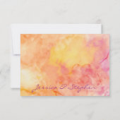 RSVP-Antwortkarte für Hochzeiten - Neue Blume RSVP Karte (Rückseite)