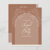 RSVP-Antwortkarte für Hochzeiten RSVP Karte (Vorne/Hinten)