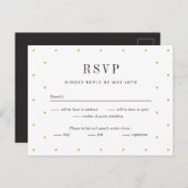 RSVP-Antwortkarte für kritische Punkte, die farbli Postkarte (Vorne/Hinten)