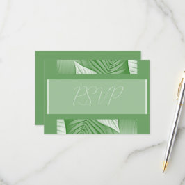 RSVP-Antwortkarte für tropische Hochzeiten RSVP Karte