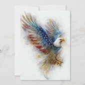 RSVP Bald Eagle Patriotic USA Semiquincentennial Einladung (Rückseite)