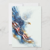 RSVP Bald Eagle Patriotic USA Semiquincentennial Einladung (Rückseite)