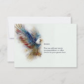 RSVP Bald Eagle Patriotic USA Semiquincentennial Karte (Rückseite)
