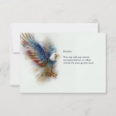RSVP Bald Eagle Patriotic USA Semiquincentennial Karte (Rückseite)