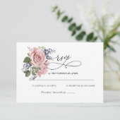 RSVP-Basiskarte für Hochzeiten RSVP Karte (Stehend Vorderseite)