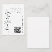 RSVP BEGLEITKARTE (Vorne/Hinten)