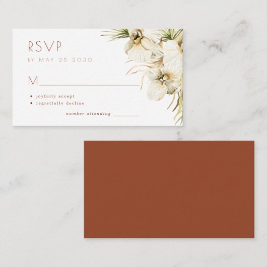 RSVP BEGLEITKARTE (Vorne/Hinten)