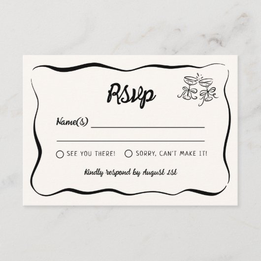 RSVP BEGLEITKARTE (Vorderseite)