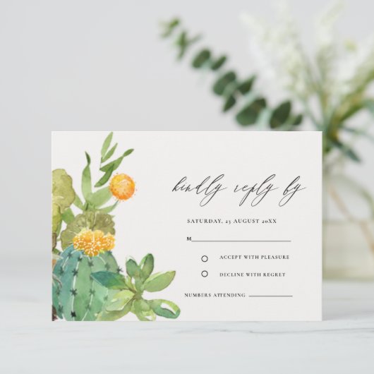 RSVP BEGLEITKARTE (Stehend Vorderseite)