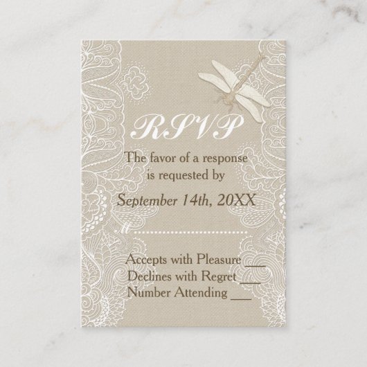 RSVP BEGLEITKARTE (Vorderseite)