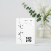 RSVP BEGLEITKARTE (Stehend Vorderseite)