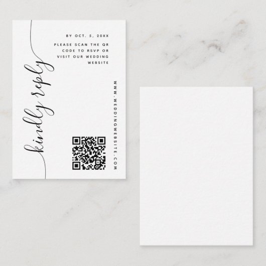 RSVP BEGLEITKARTE (Vorne/Hinten)