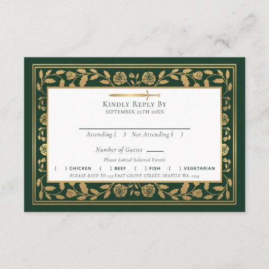 RSVP BEGLEITKARTE (Vorderseite)