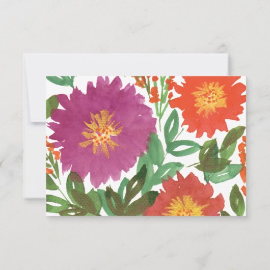 RSVP-Blume Einladung (Rückseite)