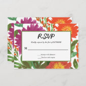 RSVP-Blume Einladung (Vorne/Hinten)