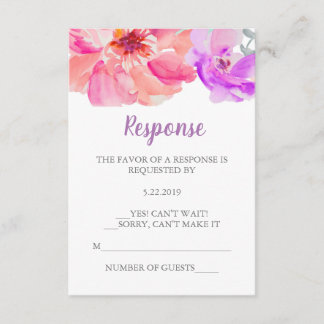 RSVP-Blume RSVP Karte