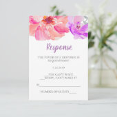 RSVP-Blume RSVP Karte (Stehend Vorderseite)