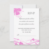 RSVP Blumen- - Einladung (Vorderseite)