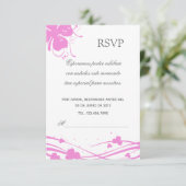 RSVP Blumen- - Einladung (Stehend Vorderseite)