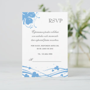 RSVP Blumen- - Einladung Hochzeit