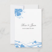 RSVP Blumen- - Einladung Hochzeit (Rückseite)