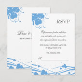 RSVP Blumen- - Einladung Hochzeit (Vorne/Hinten)