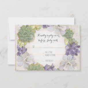 RSVP Cactus Wreath Leaf Succulent Wooden Western Karte