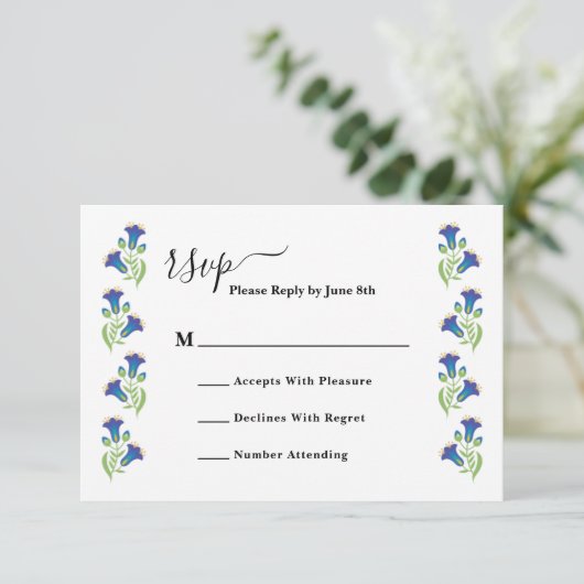 RSVP Card (Stehend Vorderseite)