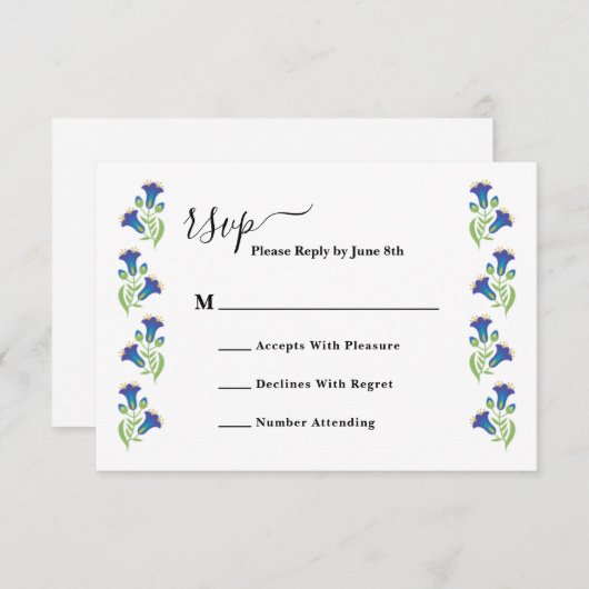 RSVP Card (Vorne/Hinten)